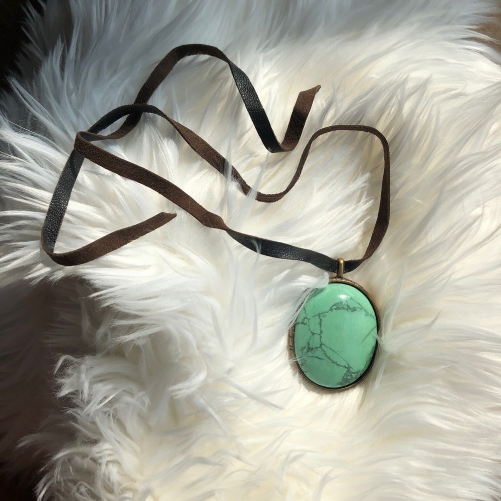 Beautiful Large Turquoise Choker Necklace